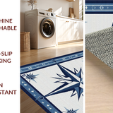 Ultra Soft Area Rug, Non Slip, Stain Resistant, Washable Area Rugs for Living Room, Bedroom, Dynamic Oceanic Color Fusion(Blue)