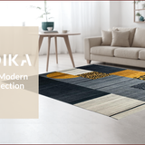 Ultra Soft Area Rug, Non Slip, Stain Resistant, Washable Area Rugs for Living Room, Bedroom, Chic Dark Grey Animal Motif(Gray)
