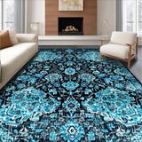 Contemporary Distressed Floral Harmony(Black)