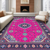 Ultra Soft Area Rug, Non Slip, Stain Resistant, Washable Area Rugs for Living Room, Bedroom, Sophisticated Minimalist Linear Arrangement(Pink)