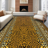 Ultra Soft Area Rug, Non Slip, Stain Resistant, Washable Area Rugs for Living Room, Bedroom, Cute Cartoon Animal Aesthetic(Gold)
