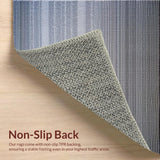 Ultra Soft Area Rug, Non Slip, Stain Resistant, Washable Area Rugs for Living Room, Bedroom, Inviting Transitional Tiled Patterns(Gray)