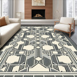 Contemporary Dark Gray Lattice Style(Black)