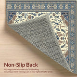 Ultra Soft Area Rug, Non Slip, Stain Resistant, Washable Area Rugs for Living Room, Bedroom, Charming Animal Motif in Earthy Tones(Beige)