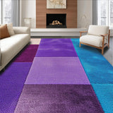 Ultra Soft Area Rug, Non Slip, Stain Resistant, Washable Area Rugs for Living Room, Bedroom, Trendy Purple Blue Living Room Washable Rug(Purple)