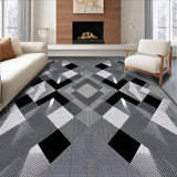 Chic Abstract Monochrome Composition(Black)