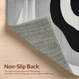 Vibrant Minimalist Wavy Shapes(Black)