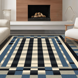 Elegant Modernist Black and White(Blue)