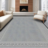 Ultra Soft Area Rug, Non Slip, Stain Resistant, Washable Area Rugs for Living Room, Bedroom, Contemporary Geometric Textured Style(Gray)
