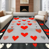 Contemporary Fun Geometric Layout(Red)