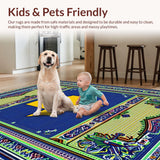 Ultra Soft Area Rug, Non Slip, Stain Resistant, Washable Area Rugs for Living Room, Bedroom, Texas State Multi-Color Entryway Accent Rug(Blue)