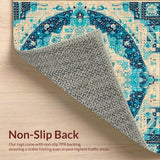 Artisan Crafted Round with Colorful Abstract Medallion Design(Beige)