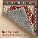 Modern Whimsical Curved Lines(Red)