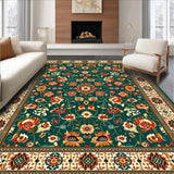 Charming Rustic Floral Tapestry(Green)
