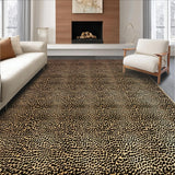 Ultra Soft Area Rug, Non Slip, Stain Resistant, Washable Area Rugs for Living Room, Bedroom, Bold Safari Striped Visual Element(Gold)