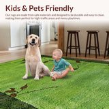 Elegant Nature Inspired Shaggy Mat(Green)