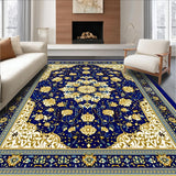 Ultra Soft Area Rug, Non Slip, Stain Resistant, Washable Area Rugs for Living Room, Bedroom, Kids Learning Mat with and Colorful Accents(Blue)