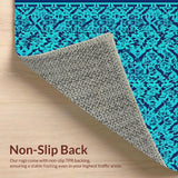 Vibrant Multi Color Geometric Design(Blue)