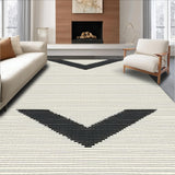 Sophisticated Abstract Black and Ivory(Black)