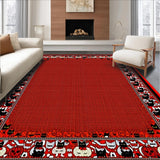 Fun Artistic Halloween Cat Design(Red)