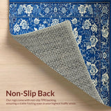 Stylish Abstract Ogee Patterned(Blue)