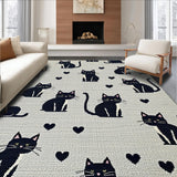 Ultra Soft Area Rug, Non Slip, Stain Resistant, Washable Area Rugs for Living Room, Bedroom, Vibrant Cartoonish Animal Accent(Gray)
