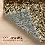 Ultra Soft Area Rug, Non Slip, Stain Resistant, Washable Area Rugs for Living Room, Bedroom, Chic Abstract Animal Texture(Beige)