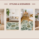 Ultra Soft Area Rug, Non Slip, Stain Resistant, Washable Area Rugs for Living Room, Bedroom, Abstract Low Pile(Gray)