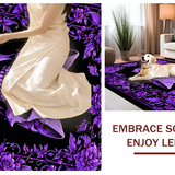 Ultra Soft Area Rug, Non Slip, Stain Resistant, Washable Area Rugs for Living Room, Bedroom, Gothic Occult Themed Decor(Purple)