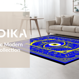 Vibrant Blue Tiled Design(Blue)