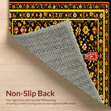 Artistic Yellow and Brown Trellis Motif(Black)