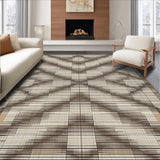 Artful Checkered Tiled Visual Appeal(Beige)