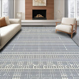 Ultra Soft Area Rug, Non Slip, Stain Resistant, Washable Area Rugs for Living Room, Bedroom, Contemporary Soft Earth Tone Motif(Gray)