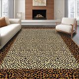 Ultra Soft Area Rug, Non Slip, Stain Resistant, Washable Area Rugs for Living Room, Bedroom, Contemporary Animal Pattern Fusion(Beige)