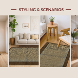 Ultra Soft Area Rug, Non Slip, Stain Resistant, Washable Area Rugs for Living Room, Bedroom, Rustic Vibrant Animal Print(Beige)