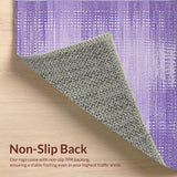 Ultra Soft Area Rug, Non Slip, Stain Resistant, Washable Area Rugs for Living Room, Bedroom, Vibrant Cozy Shaggy Atmosphere(Purple)