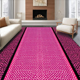 Ultra Soft Area Rug, Non Slip, Stain Resistant, Washable Area Rugs for Living Room, Bedroom, Playful Pink and Black Decorative Blend(Pink)