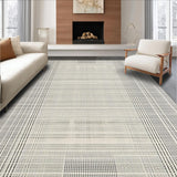 Ultra Soft Area Rug, Non Slip, Stain Resistant, Washable Area Rugs for Living Room, Bedroom, Warm Earthy Trellis Patterns(Beige)