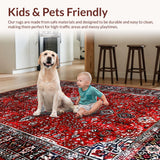 Elegant Transitional Floral Motif(Red)