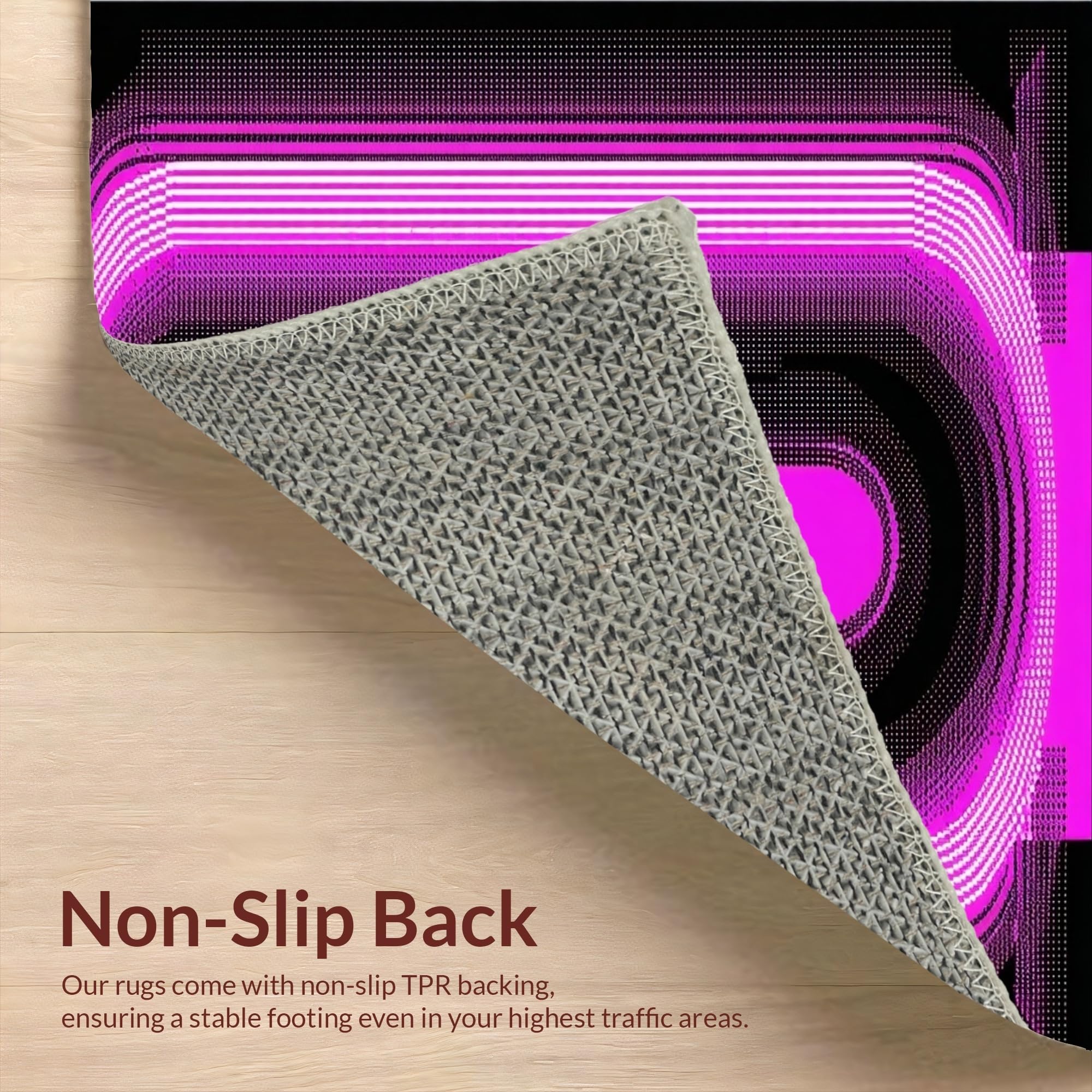 Vibrant 3D Kaleidoscope Illusion Rug – ODIKA, image size:2000x2000