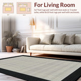 Elegant Natural Fiber Weave(Gray)