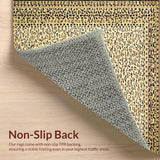 Dynamic Wild Animal Fabric Be Strong Beige Leopard Print Area(Beige)