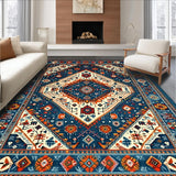 Classic Textured Medallion Design(Blue)