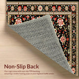 Whimsical Colorful Floral Accents(Black)