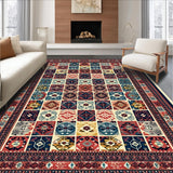 Ultra Soft Area Rug, Non Slip, Stain Resistant, Washable Area Rugs for Living Room, Bedroom, Seasonal Spring Mushroom Decorative Rug for Entryway(Blue)