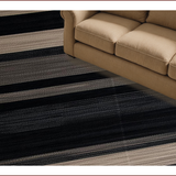 Ultra Soft Area Rug, Non Slip, Stain Resistant, Washable Area Rugs for Living Room, Bedroom, Chic Vintage Textured Accent Piece(Black)