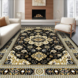 Black and Beige with Luxurious Oriental Medallion Geometric Details(Black)