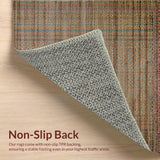 Ultra Soft Area Rug, Non Slip, Stain Resistant, Washable Area Rugs for Living Room, Bedroom, Elegant Soft Textured Decor Accent(Brown)