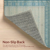 Beige Prayer Area with Traditional Geometric Design(Beige)