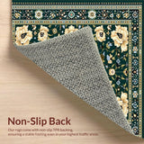 Striking Vintage Floral Elegance(Green)